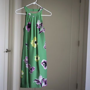 NWOT J. Crew Floral Print Halter Dress Size 00